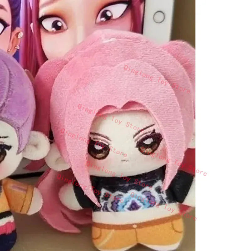 NEW Kpop Demon Hunters Saja Boys Plush Keychain Cute Cartoon Jinu Mystery Romance Baby Abby Plushie Bag Decor Stuffed Toy Gift