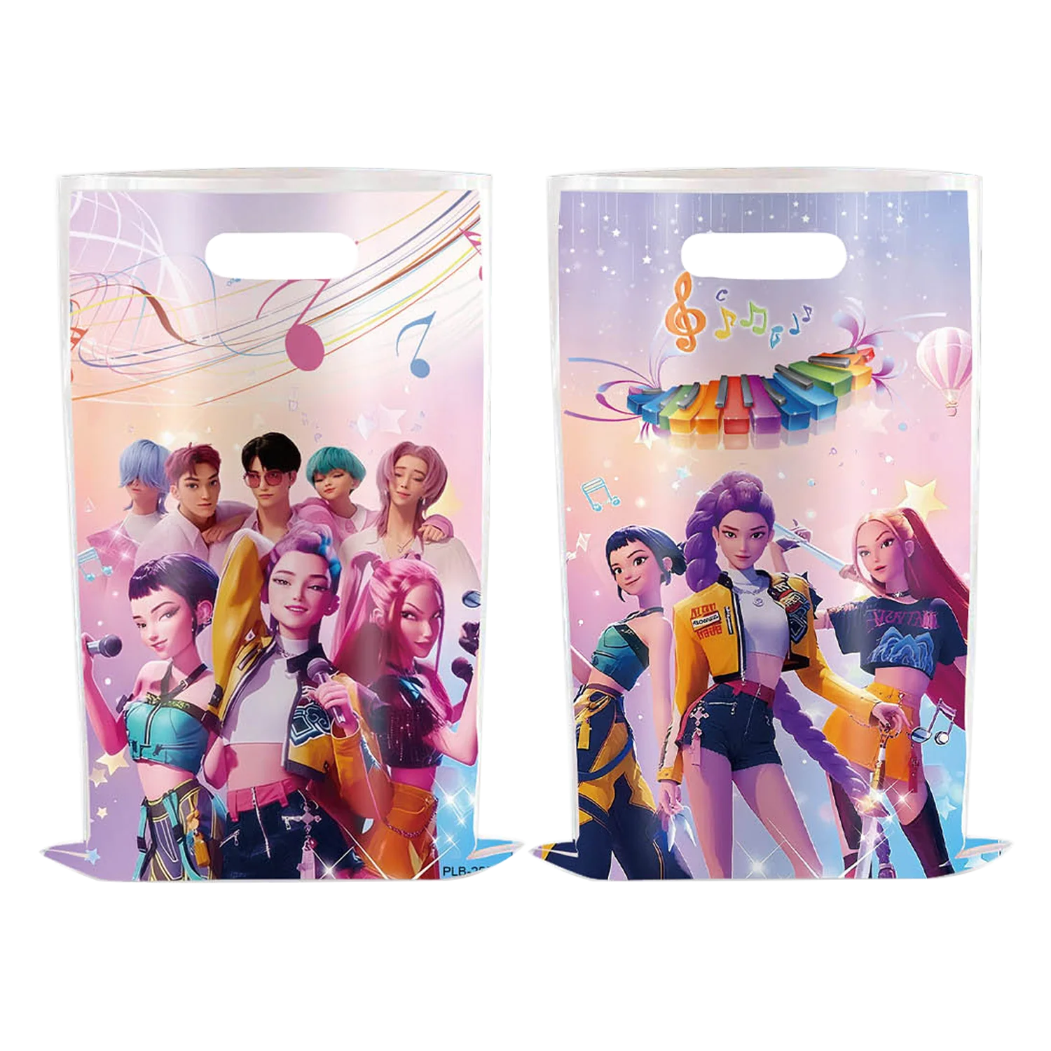 Demon Hunters Birthday Party Decor Tableware Banner Decorations Cake Topper Balloon Girl Kid Korean Kpop Anime Party Supplie Set