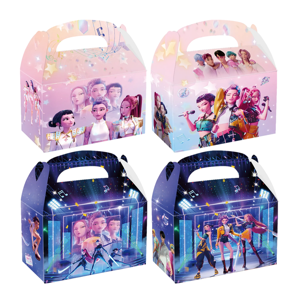 Demon Hunters Birthday Party Decor Tableware Banner Decorations Cake Topper Balloon Girl Kid Korean Kpop Anime Party Supplie Set